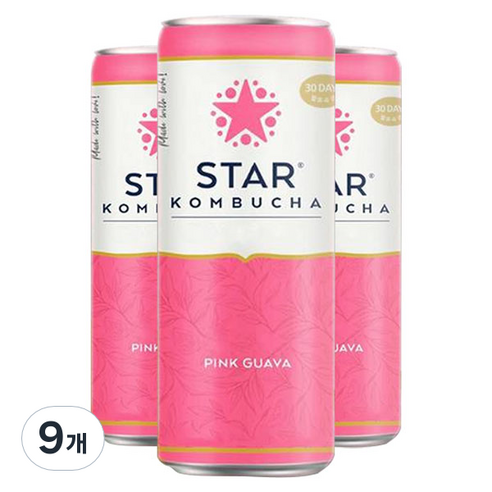 스타콤부차 핑크 구아바, 250ml, 9개