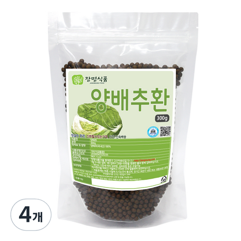 장명식품 양배추환, 4개, 300g