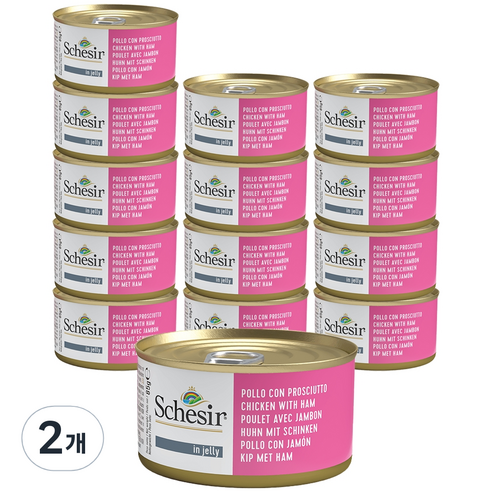 쉐지애 고양이 젤리 캔 85g x 14p, 1190g, 2개