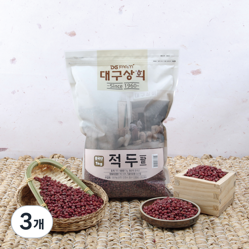 대구상회 중국산 적두(팥), 1kg, 3개