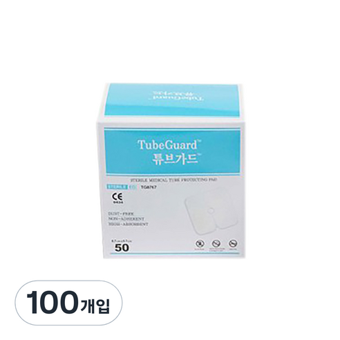 에버레이드 멸균 튜브가드 5 x 5 cm, 100개입
