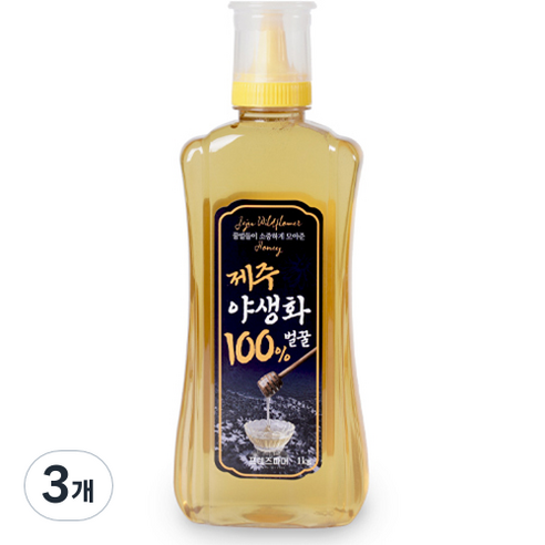 프렌즈파머 제주 야생화 벌꿀, 1kg, 3개
