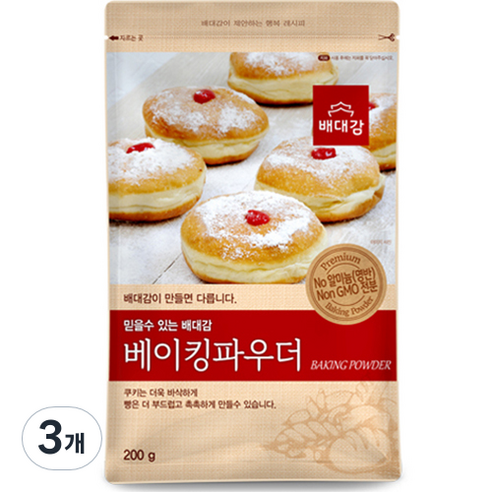 배대감 베이킹 파우더, 200g, 3개