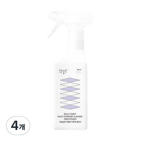 오늘습관 주방용 다목적 클리너, 400ml, 4개