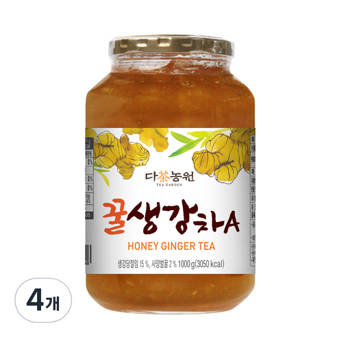 다농원 꿀생강차A, 1kg, 1개입, 4개