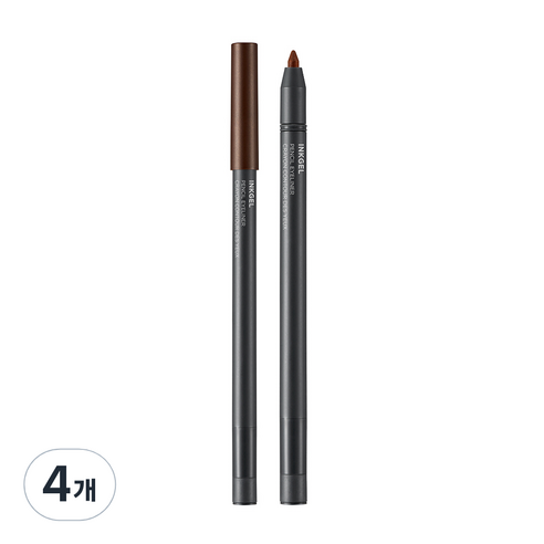 더페이스샵 잉크젤 펜슬 아이라이너 0.5g, 04 초코라떼, 4개