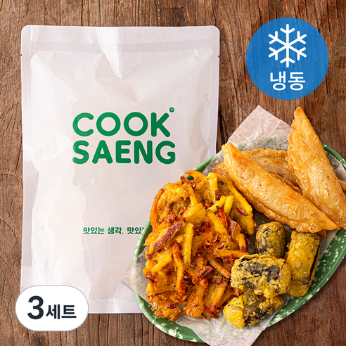 쿡생 떡볶이프렌즈 5종 모듬튀김 세트 420g (냉동), 3세트