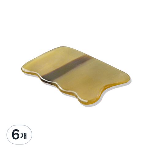 사각 괄사 마사지 물소뿔 백각, 6개