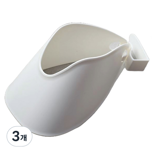 withWIN 간편 헤어드라이기 걸이, 화이트, 3개
