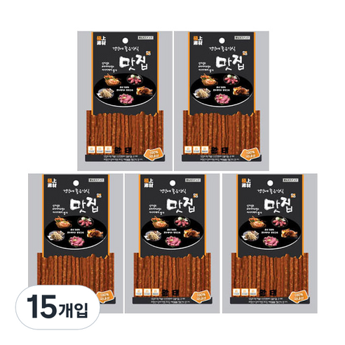 극상소재 맛집 반려동물 간식 져키 100g, 황태맛, 15개