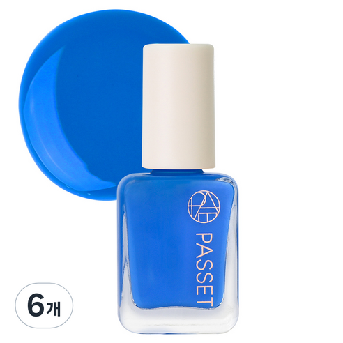 파셋 셀럽 네일컬러 폴리쉬, 84 럭키블루, 7ml, 6개