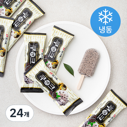 빙그레 쿠앤크 아이스크림 (냉동), 70ml, 8개입, 3개