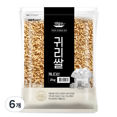 더담은 캐나다산 귀리쌀, 2kg, 6개