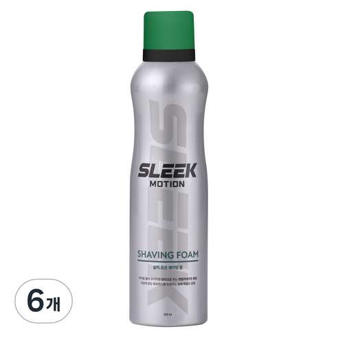 도루코 슬릭 모션 쉐이빙 폼, 6개, 210ml