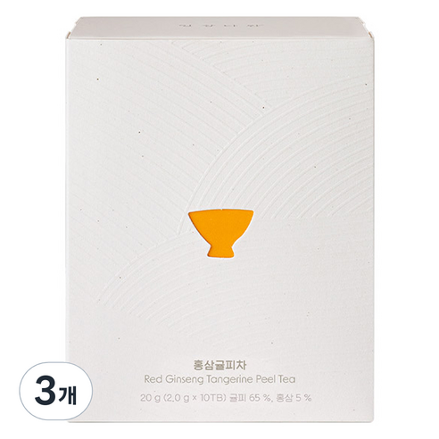 쌍계명차 일상다완 홍삼귤피차, 2g, 10개입, 3개