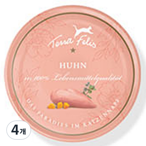테라펠리스 고양이 사료, 치킨, 80g, 4개