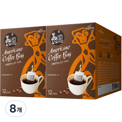 쟈뎅 까페모리 아메리카노 원두 커피백, 48g, 12개입, 8개