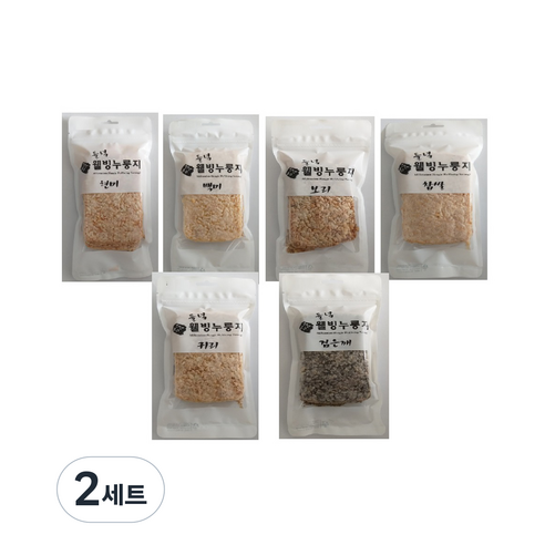 들녘 웰빙 누룽지 80g x 6종 세트, 2세트