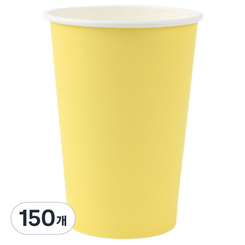 아이엔피 파스텔 종이컵 레몬옐로우 390ml, 50개, 3세트