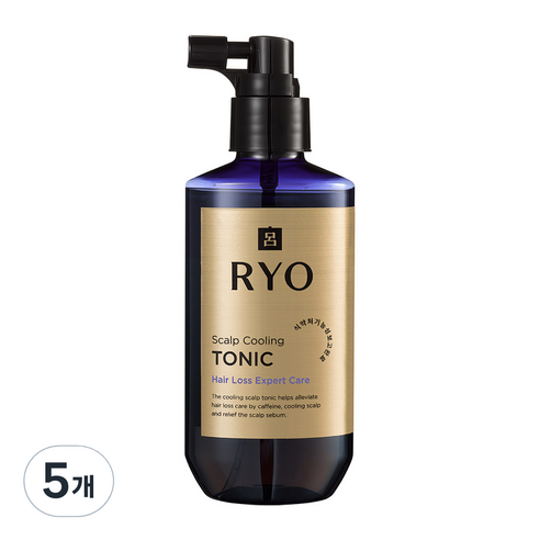 려 자양윤모 9EX 탈모증상전문케어 두피 쿨링 토닉, 5개, 145ml