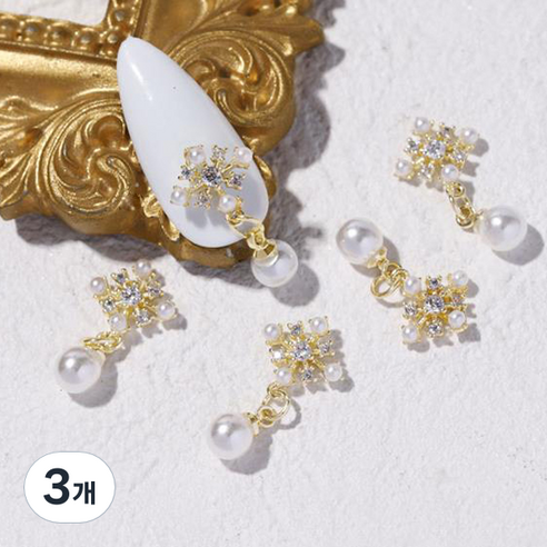 주앙오브제 다이아 네일 파츠, 3개, 18 1546