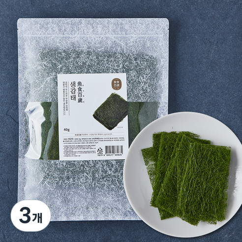 어식백세 생감태, 40g, 3개