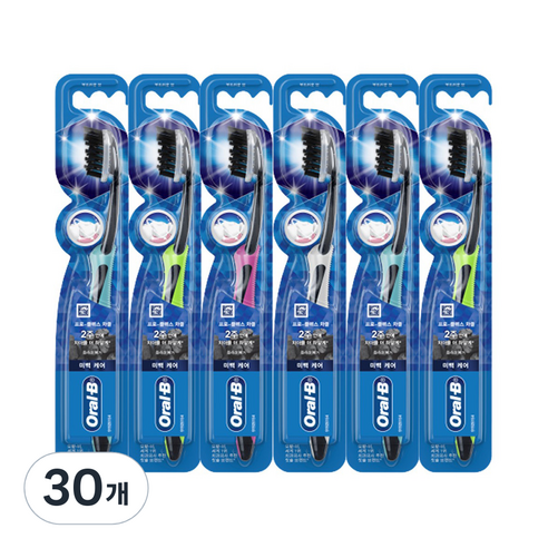 오랄비 프로 플렉스 칫솔 차콜, 30개, 1개입