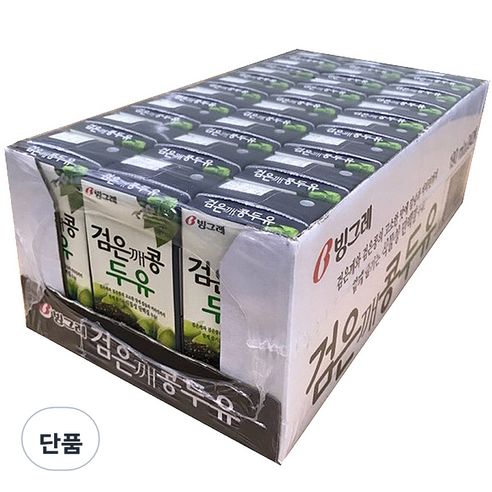 빙그레 검은깨 콩두유, 190ml, 72개