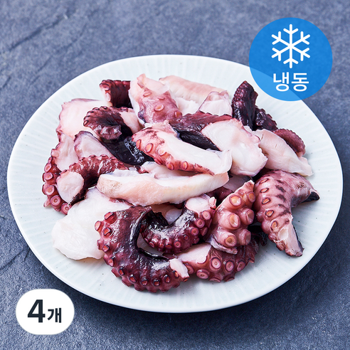 와일드캐치 문어 샐러드용 (냉동), 4개, 250g
