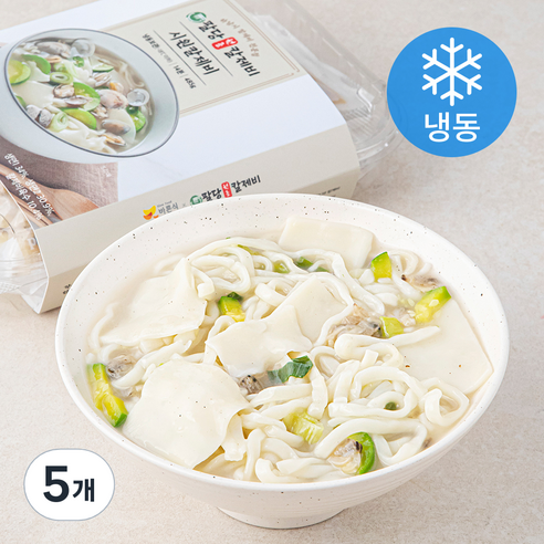 바른식 팔당원조칼제비 시원칼제비 밀키트 (냉동), 485g, 5개