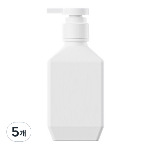 뉴앤룩 폴리 샴푸 바디워시 리필용기 400ml, 화이트, 5개