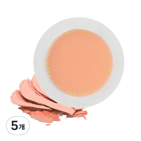 뽀빠파리 와이너리 치크트립 4.5g, 01 스위트 코랄, 5개