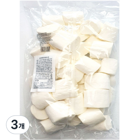 기가 바비큐 마시멜로 화이트, 750g, 3개