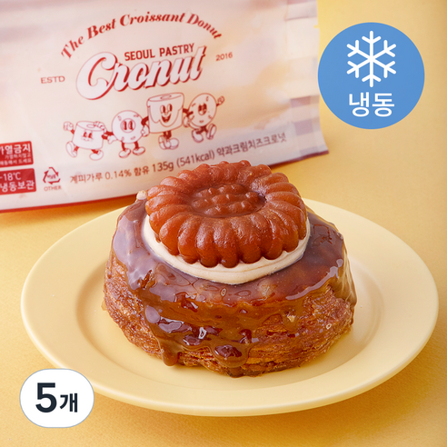 서울페이스트리 약과치즈크림 크로넛 (냉동), 135g, 5개