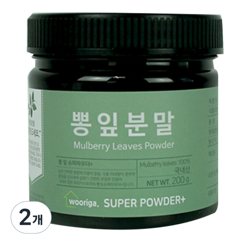 우리가스토리 국내산 뽕잎 분말, 2개, 200g