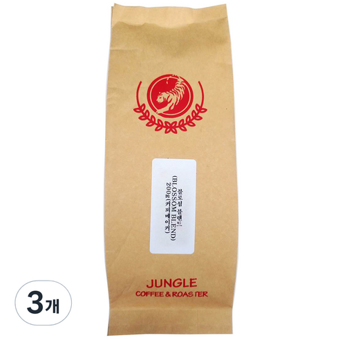 정글인터내셔널 블로섬 블렌드 원두, 200g, 3개, 커피메이커