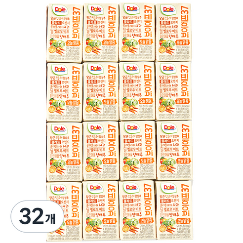 돌 브이에프37 오늘맑음 야채주스, 32개, 120ml