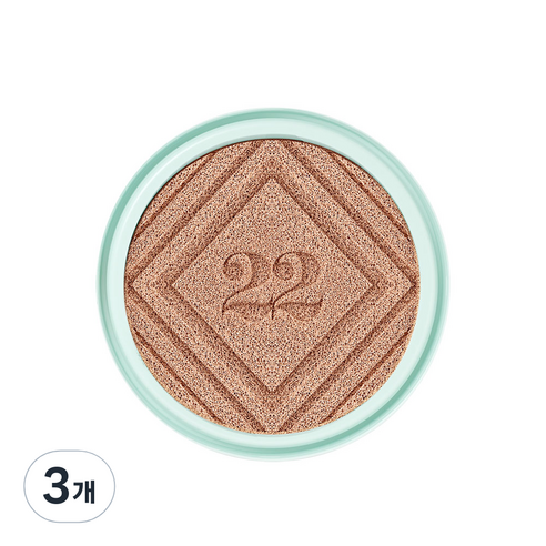 조성아22 씨앤티 대왕쿠션 바다 앰플 SPF50+ PA++++ 리필 25g, 02 샌드 베이지, 3개