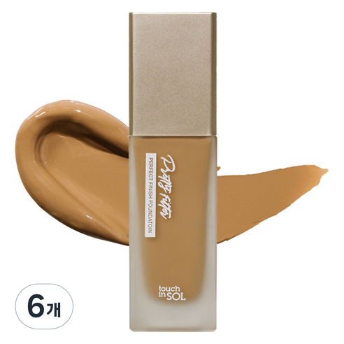 터치인솔 프리티필터 퍼펙트 피니시 파운데이션 35g, 4호 텐, 6개