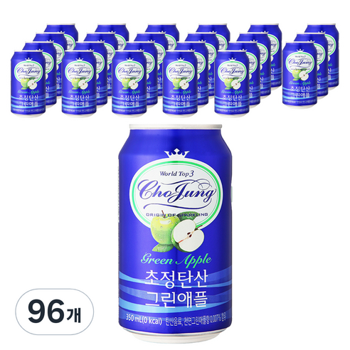 초정탄산 그린애플, 350ml, 96개