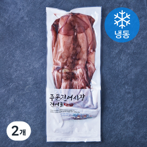 주문진어시장건어물 반건조 오징어 (냉동), 2개, 700g(6미)