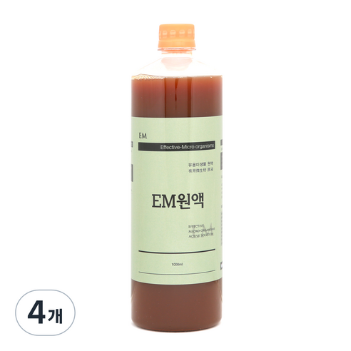 이엠그린 EM원액 본품, 1000ml, 4개