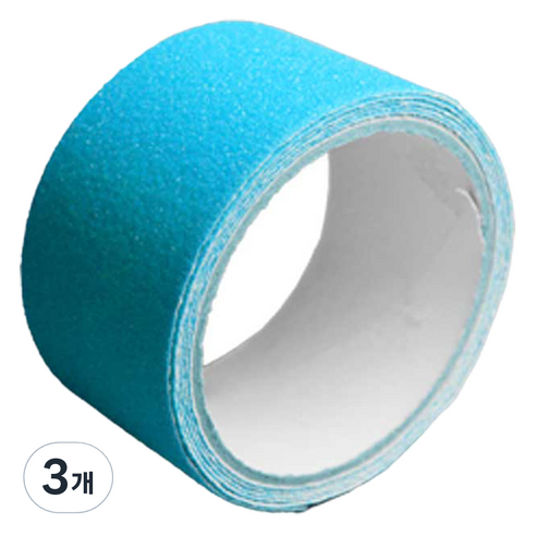 PVC 미끄럼 방지 안전 테이프 파랑 폭 5cm x 길이 5m, 3개
