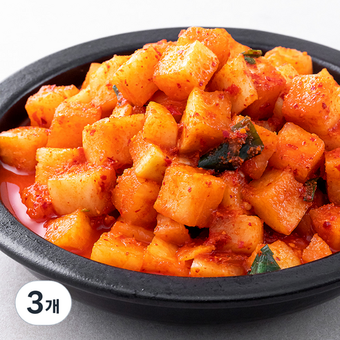 소소김치 깍두기, 3개, 2kg