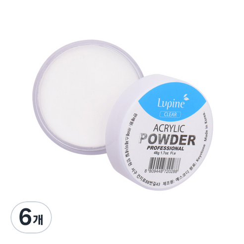 루핀 아크릴 파우더 48g, 클리어, 6개