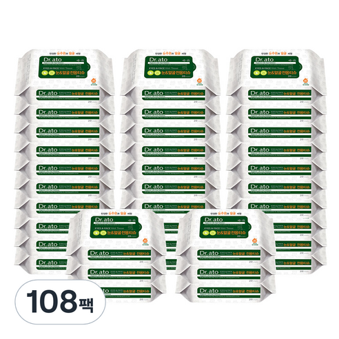 닥터아토 눈&얼굴 전용티슈 휴대형, 70g, 20매입, 6개