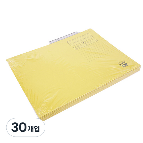 알파 A4 문서 보관 화일 AF1037, 노랑, 30개입