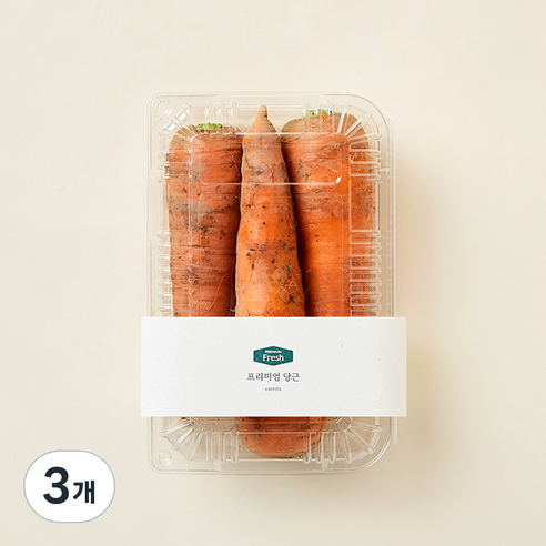 프리미엄 당근, 800g, 1개입, 3개
