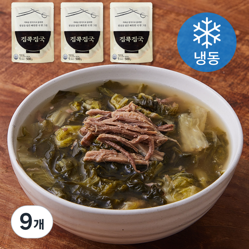 집콕집국 사골우거지국 (냉동), 500g, 9개