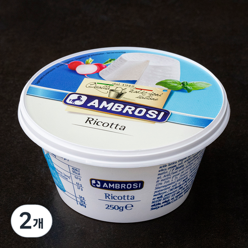 암브로시 리코타 치즈, 250g, 1개입, 2개